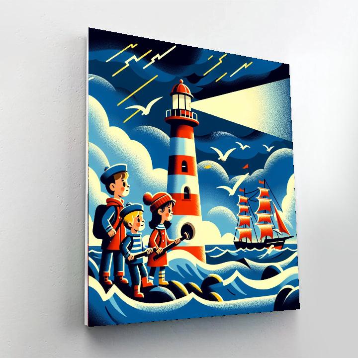Lighthouse Guardians Paint By Numbers Art