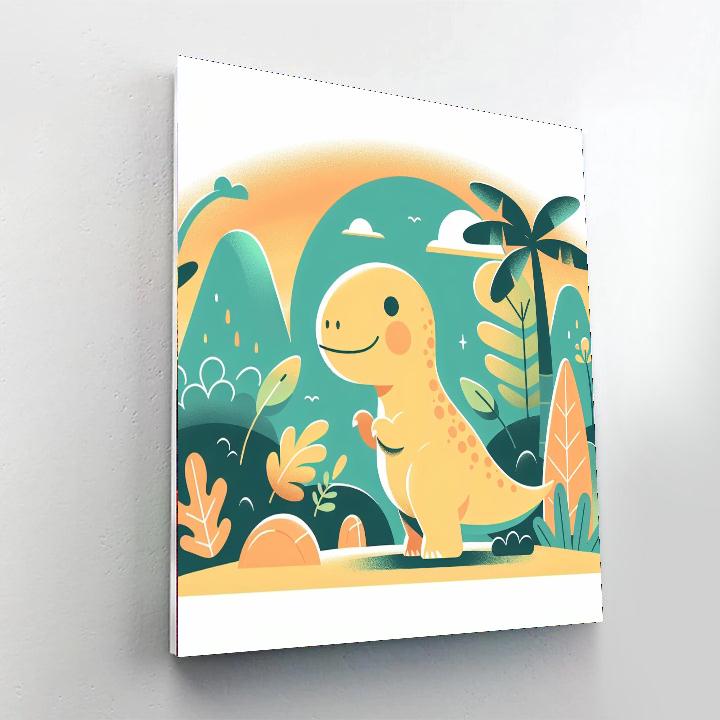 Jurassic Dinosaur Land Paint By Numbers Kits