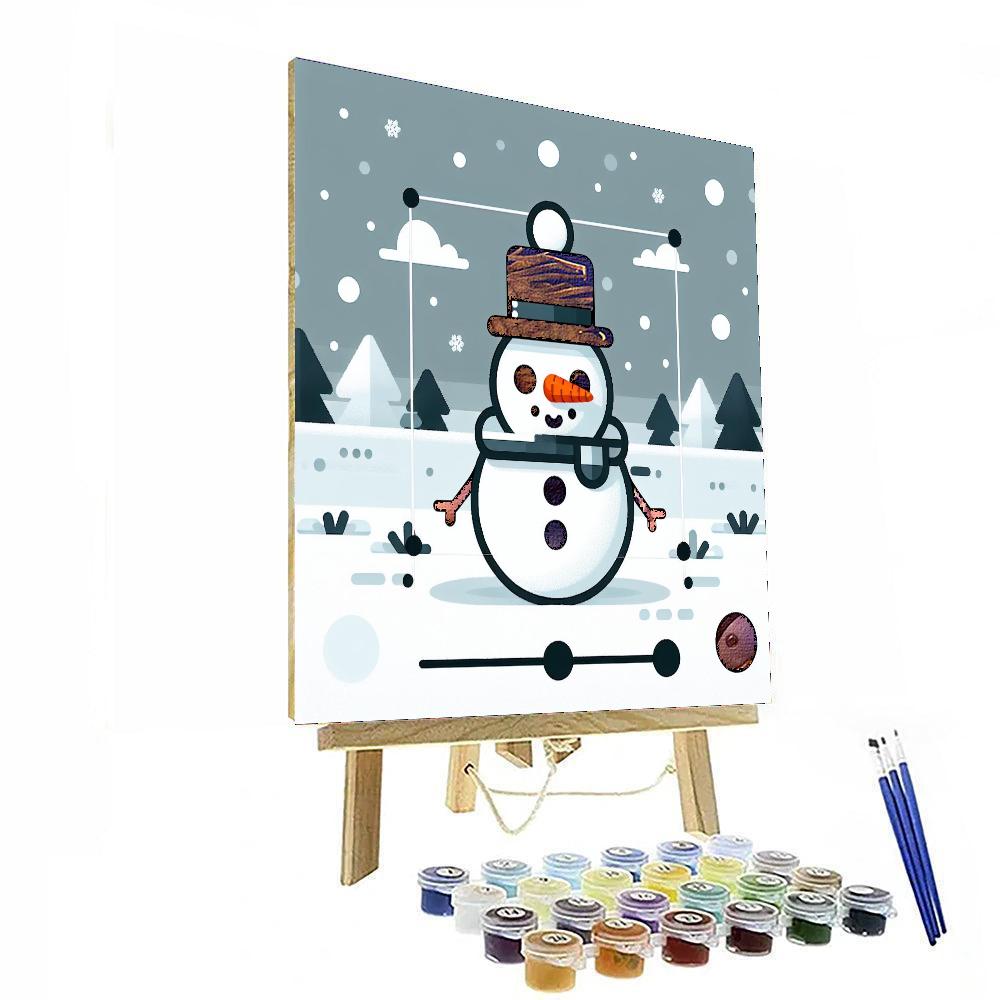 Frosty The Snowman Paint By Color
