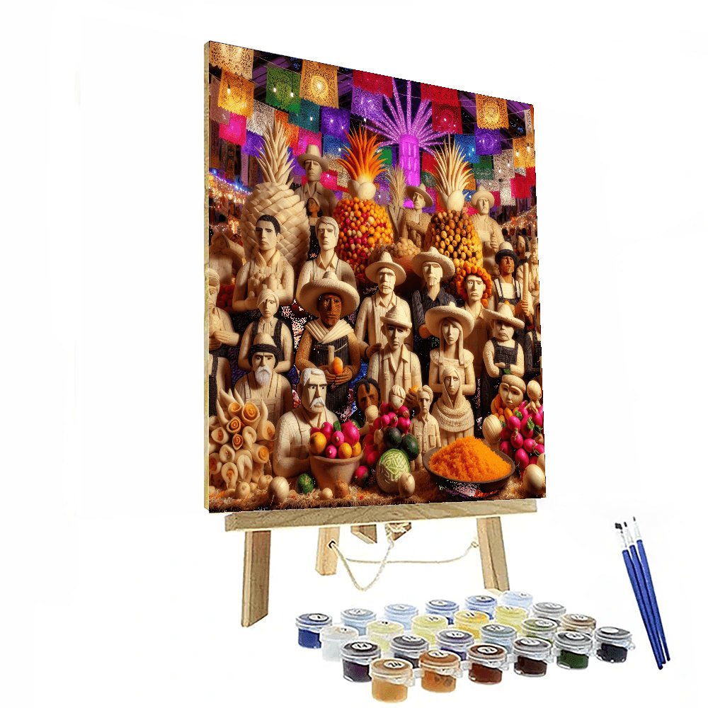 Noche De Rabanos - Mexico Painting By Numbers Kit