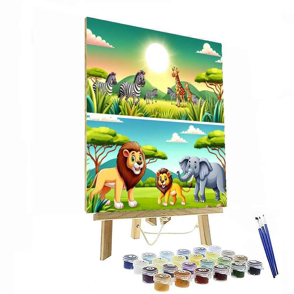 Safari Animal Explorers Paint By Numbers Kits