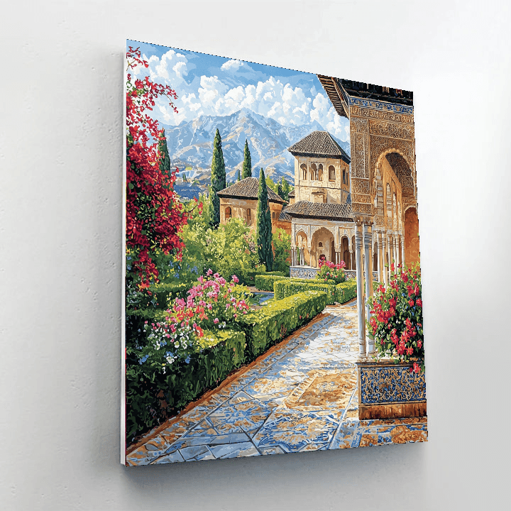 The Alhambra - Spain Painting By Numbers Kit