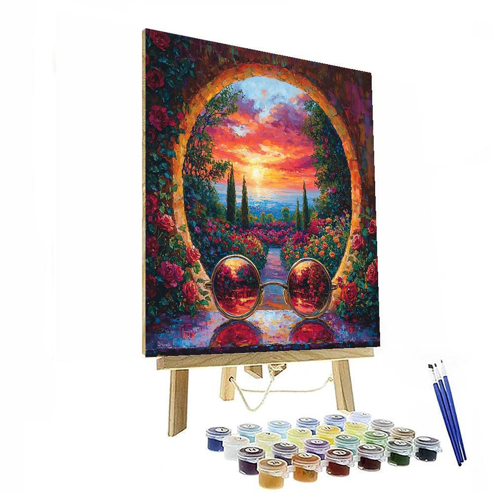 Through Rose-tinted Glasses Paint By Color