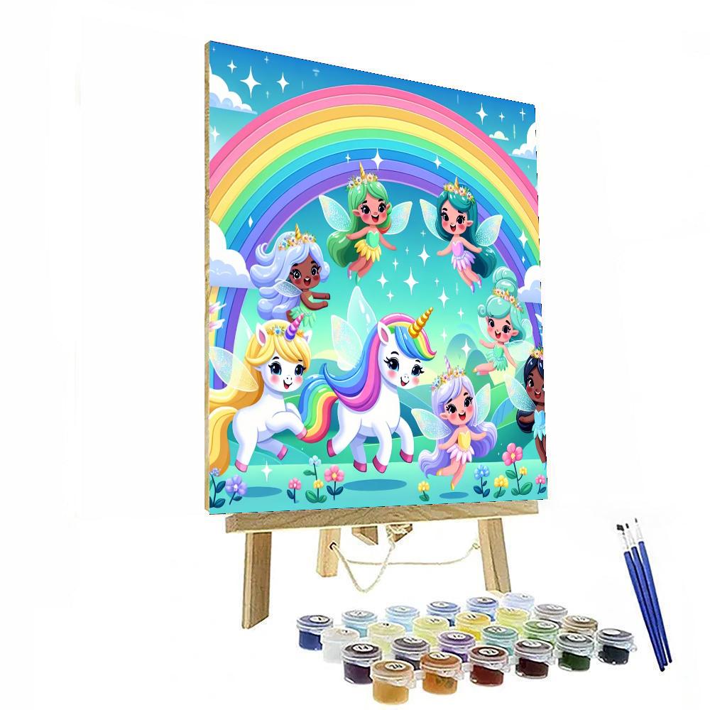 Rainbow Realm Number Painting