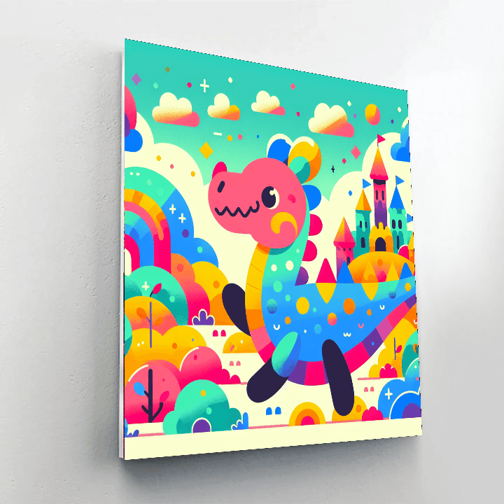 Dragon's Daring Discovery Paint By Color