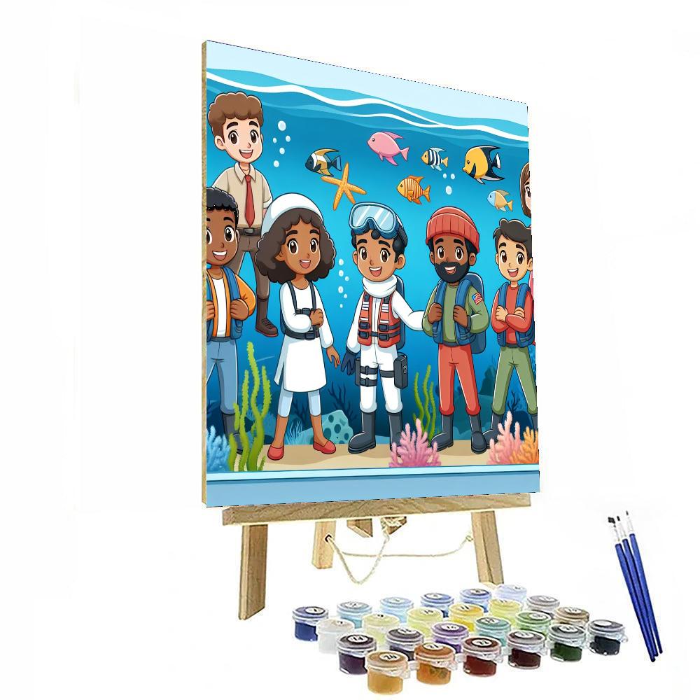 Ocean Rescue Adventure Painting Number Kit