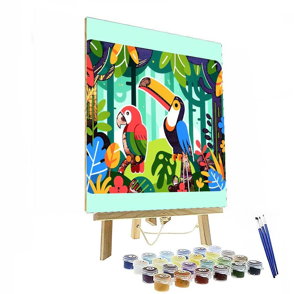 Rainforest Jungle Expedition Paint By Color