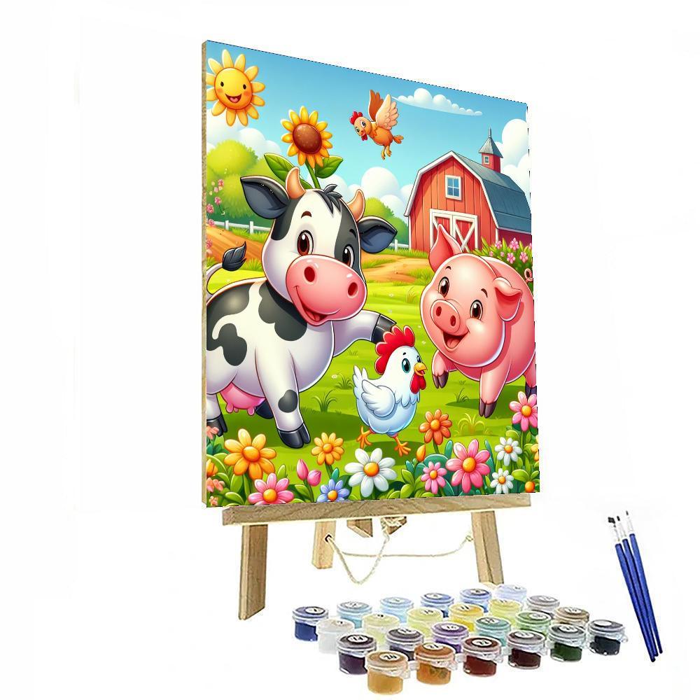 Joyful Farm Fun Numbered Painting Kits