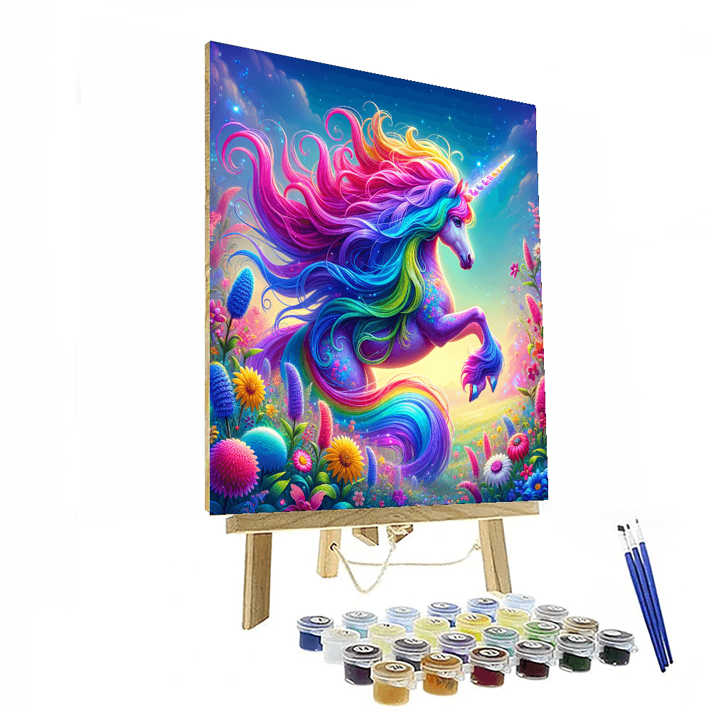 Rainbow Unicorn - DIY Painting By Numbers Kit