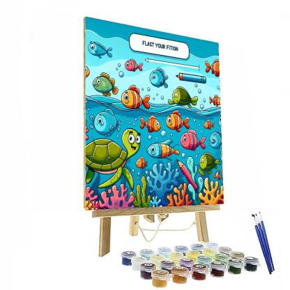 Aquatic Animal Expedition Paint By Numbers Art