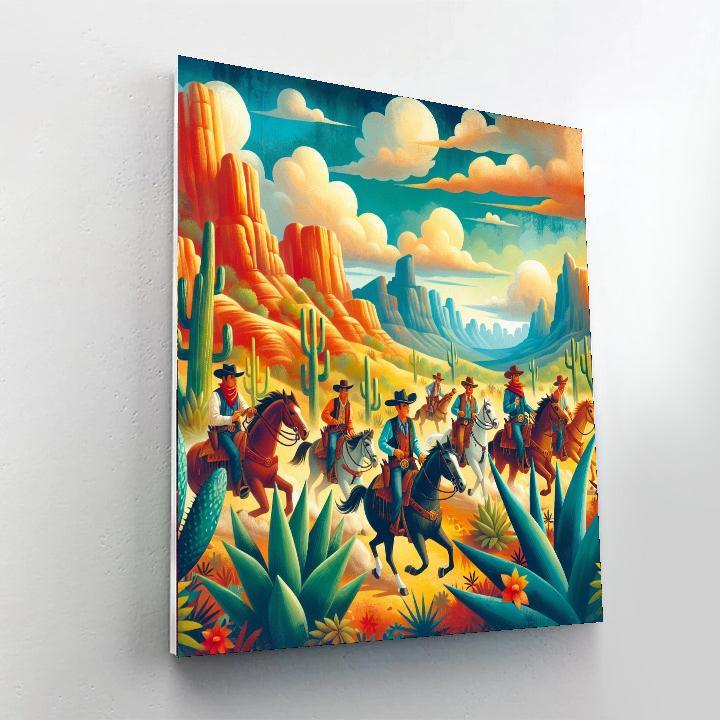 Adventures In The Wild West Numbered Painting Kits