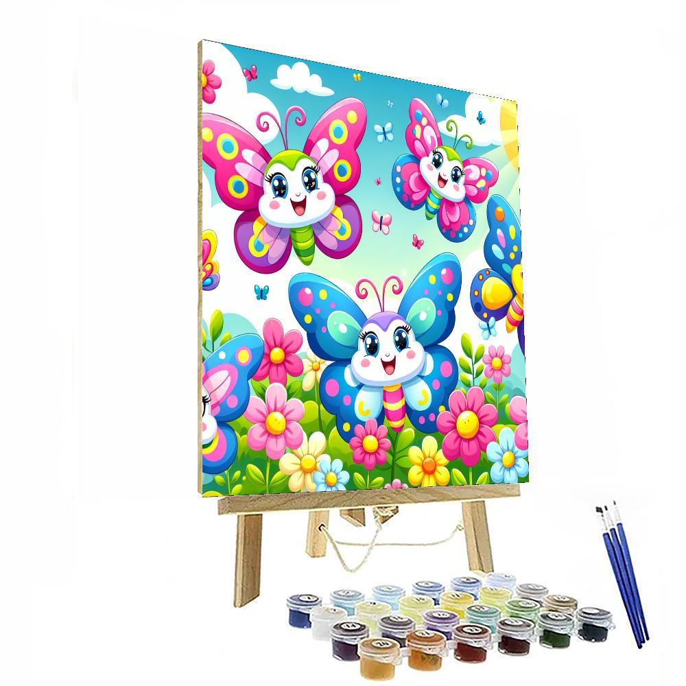 Charming Butterfly Friends Painting By Numbers Kit