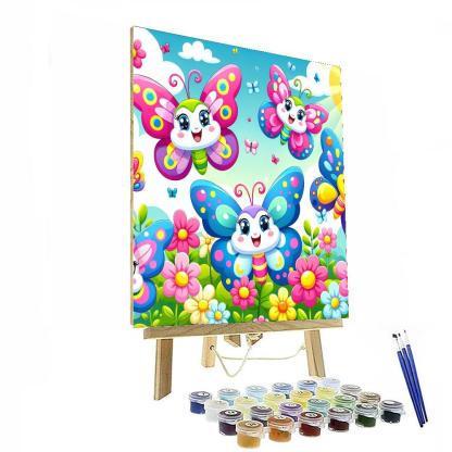 Charming Butterfly Friends Painting By Numbers Kit