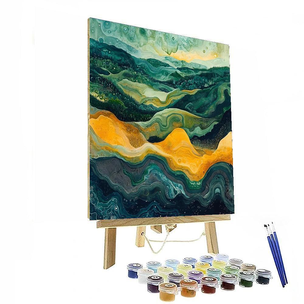 Max Ernst Inspired Mystical Landscapes  Painting Number Kit