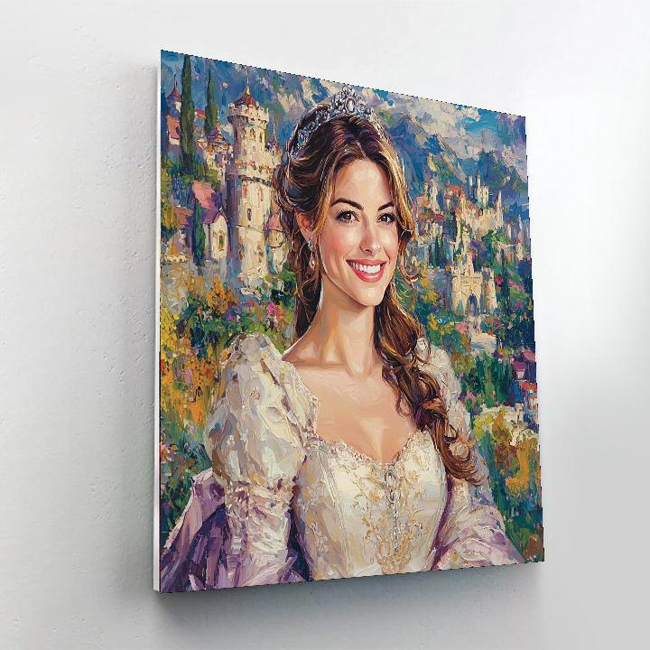 Anne Hathaway: The Enchanted Journey From Dreams To Reality Number Painting