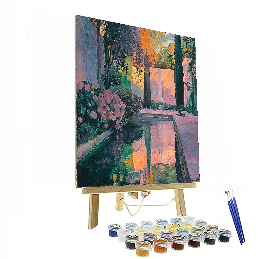 Pierre Bonnard Inspired Twilight Garden  Paint By Color