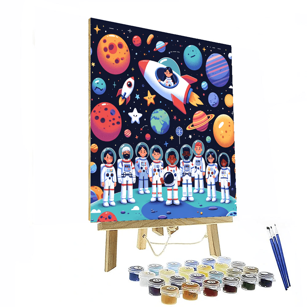 Space Explorer's Voyage DIY Paint By Numbers