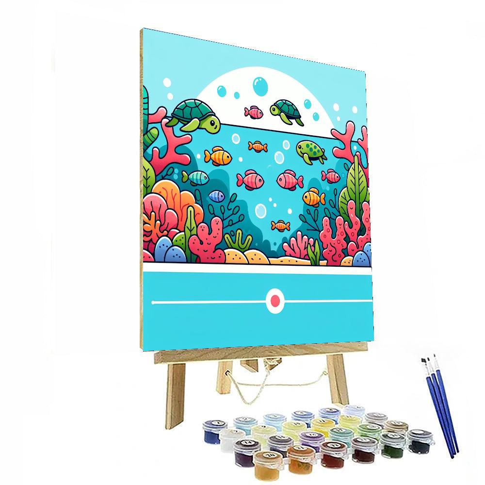 Aquatic Life Exploration Painting By Numbers Kit
