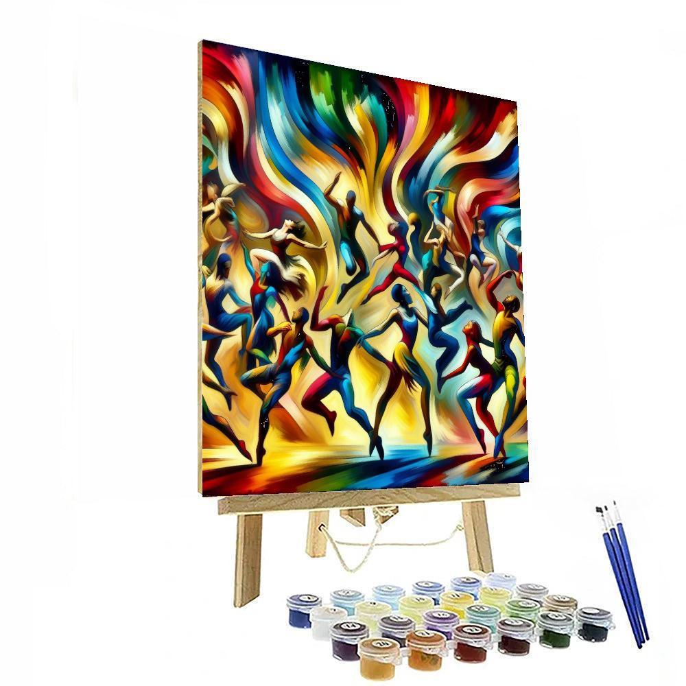 Energetic Dance Fusion Paint By Number