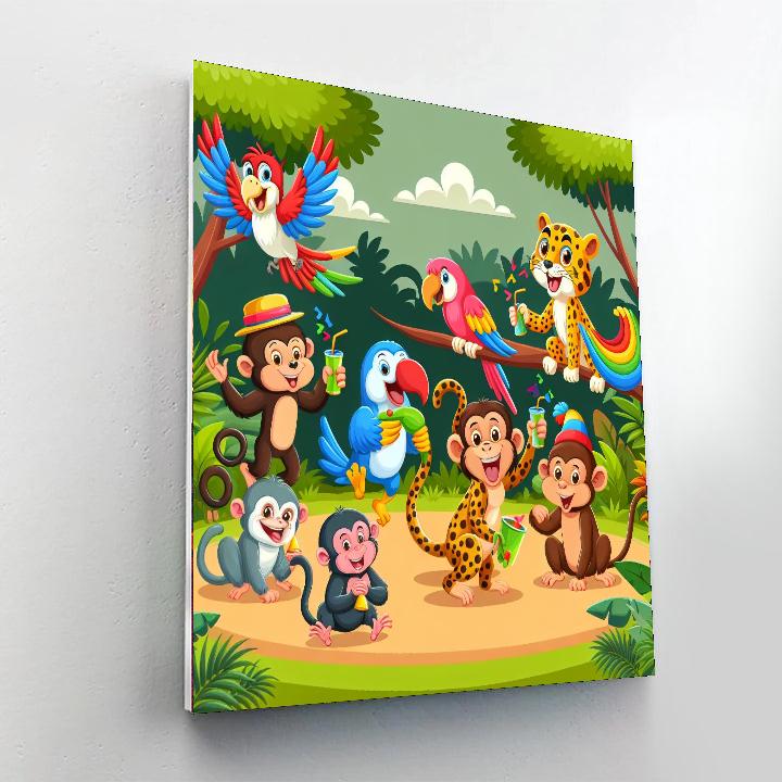 Sunny Jungle Jubilee Number Painting