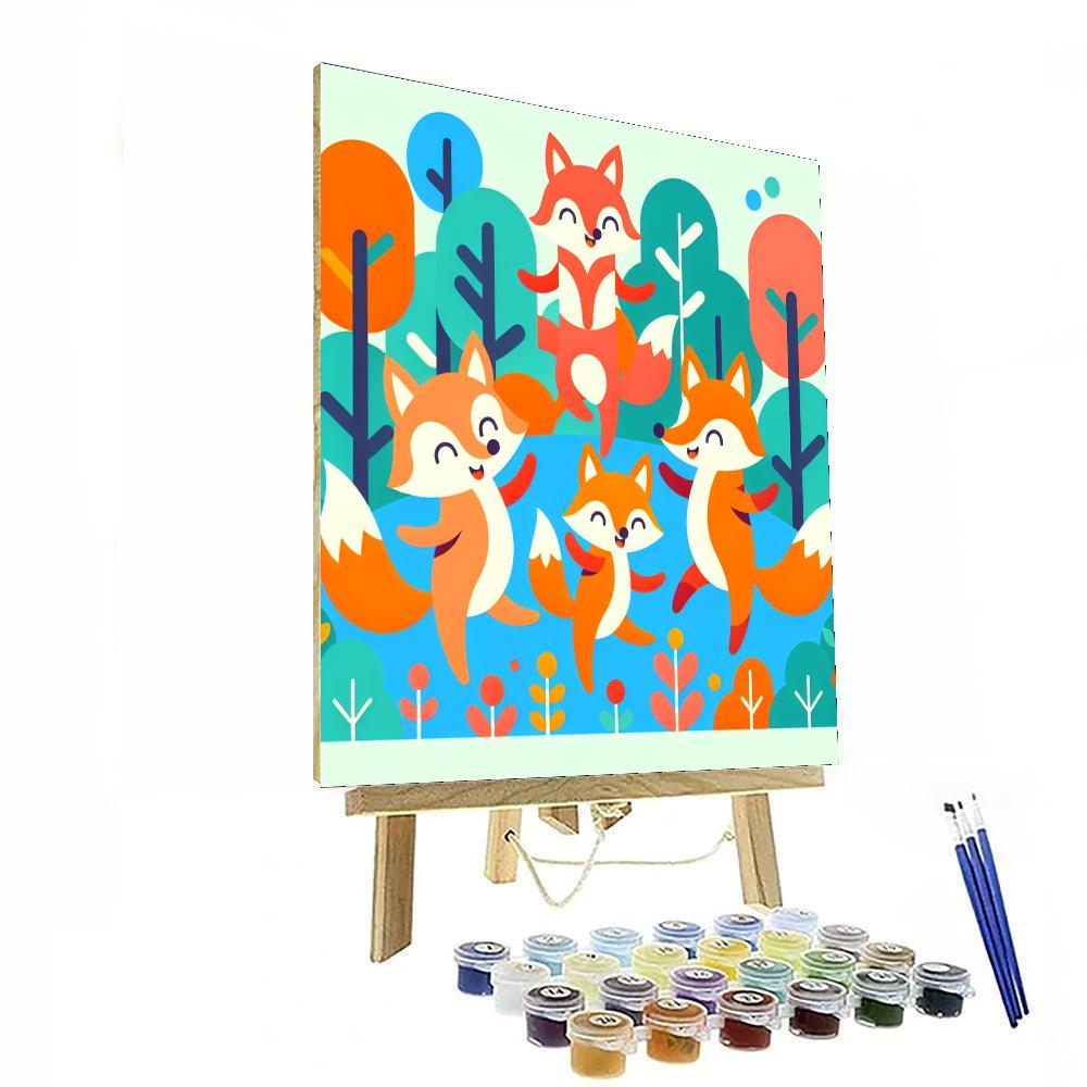 Fox's Forest Festival Paint By Numbers