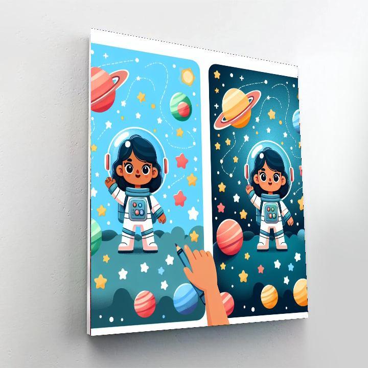 Starlight Astronaut Adventure Paint By Numbers Kits