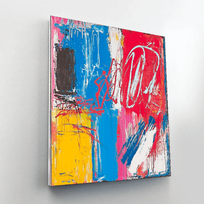 Jean-Michel Basquiat Inspired Vibrant Connections  Painting By Numbers Kit