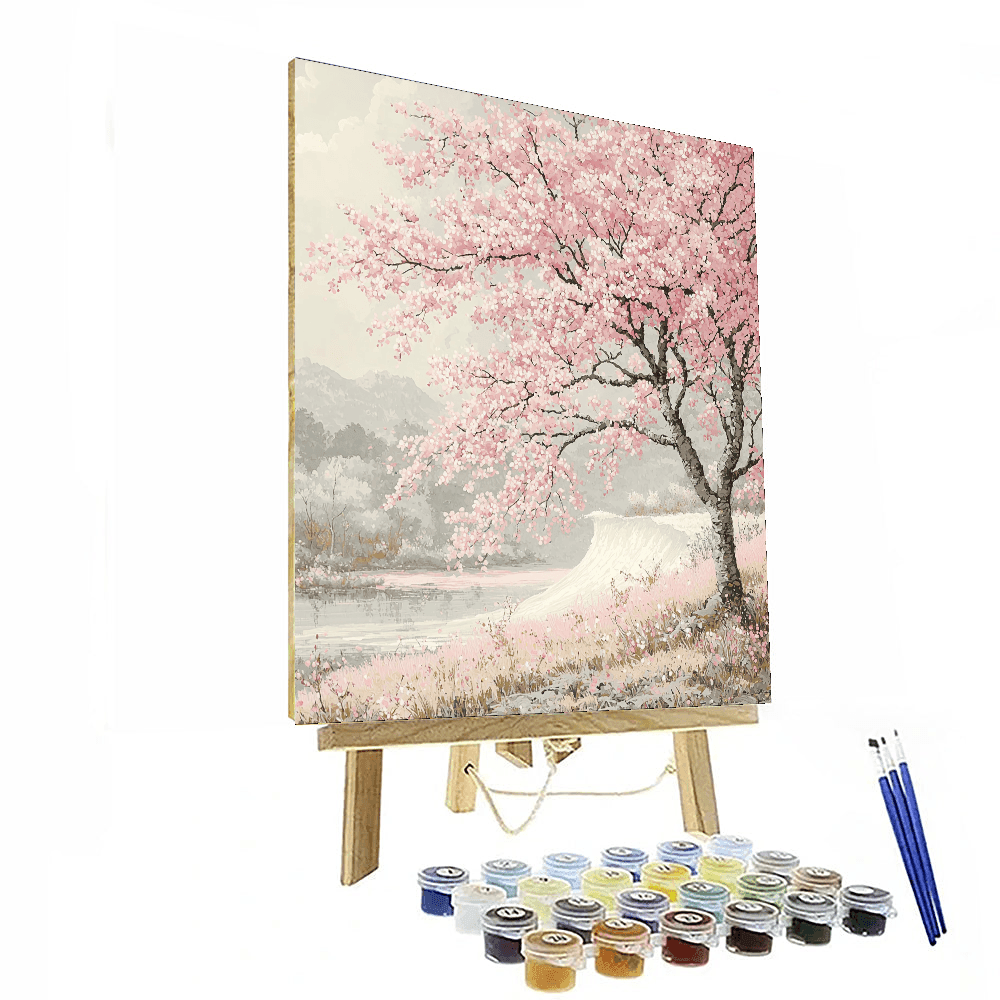 Katsushika Hokusai Inspired Eternal Blossoms  Paint By Numbers