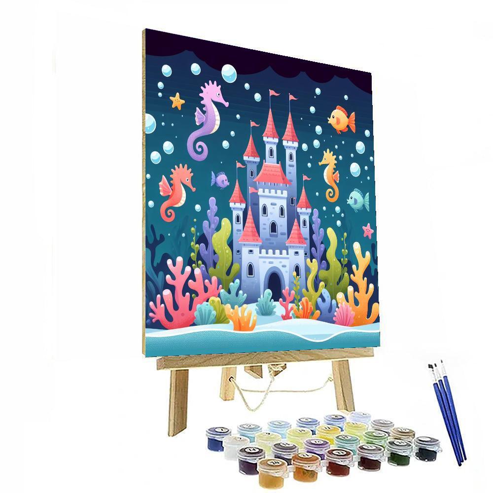Undersea Castle Adventure Painting Number Kit