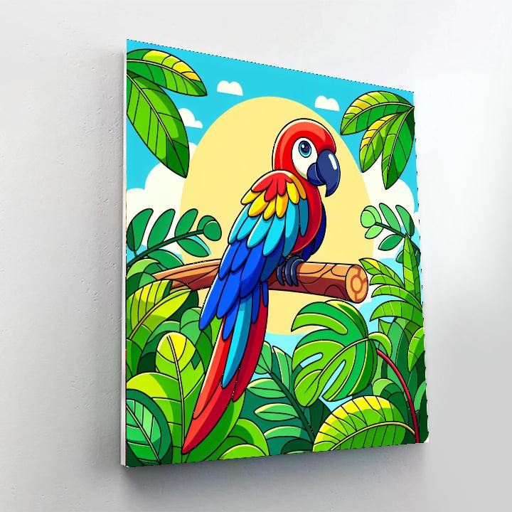 Majestic Macaw Paint By Numbers Art