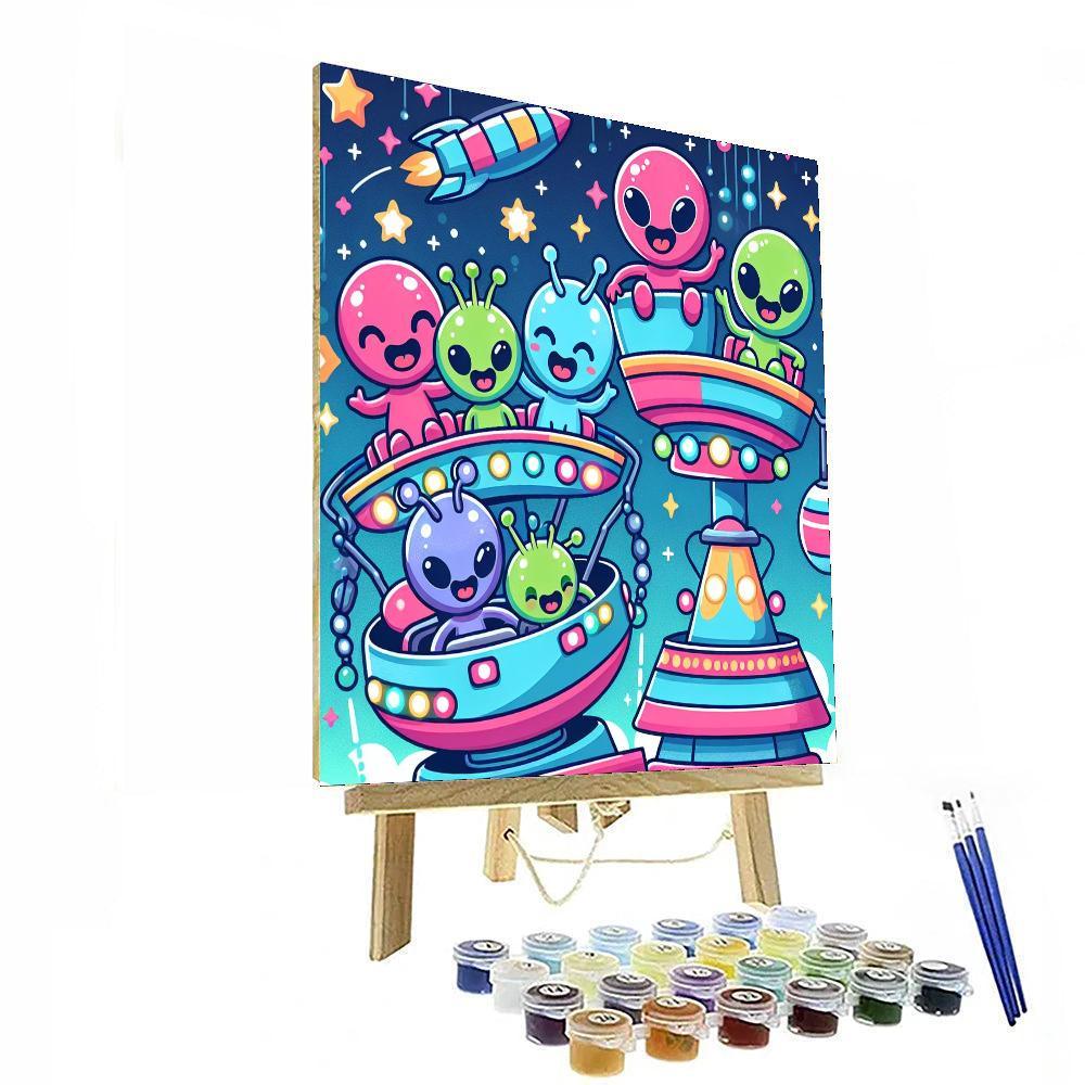 Wacky Space Carnival Numbered Painting Kits