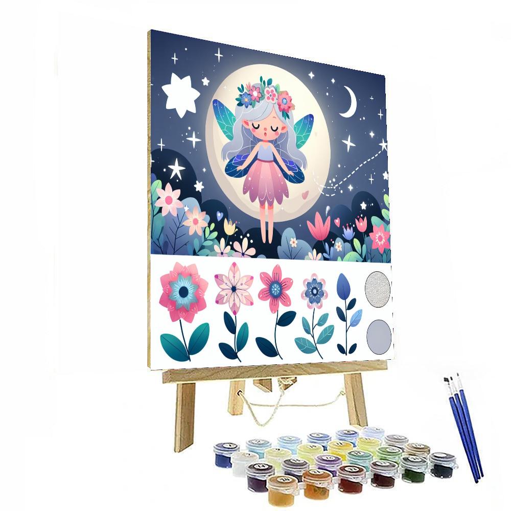 Mysterious Fairy's Moonlit Garden Paint By Color