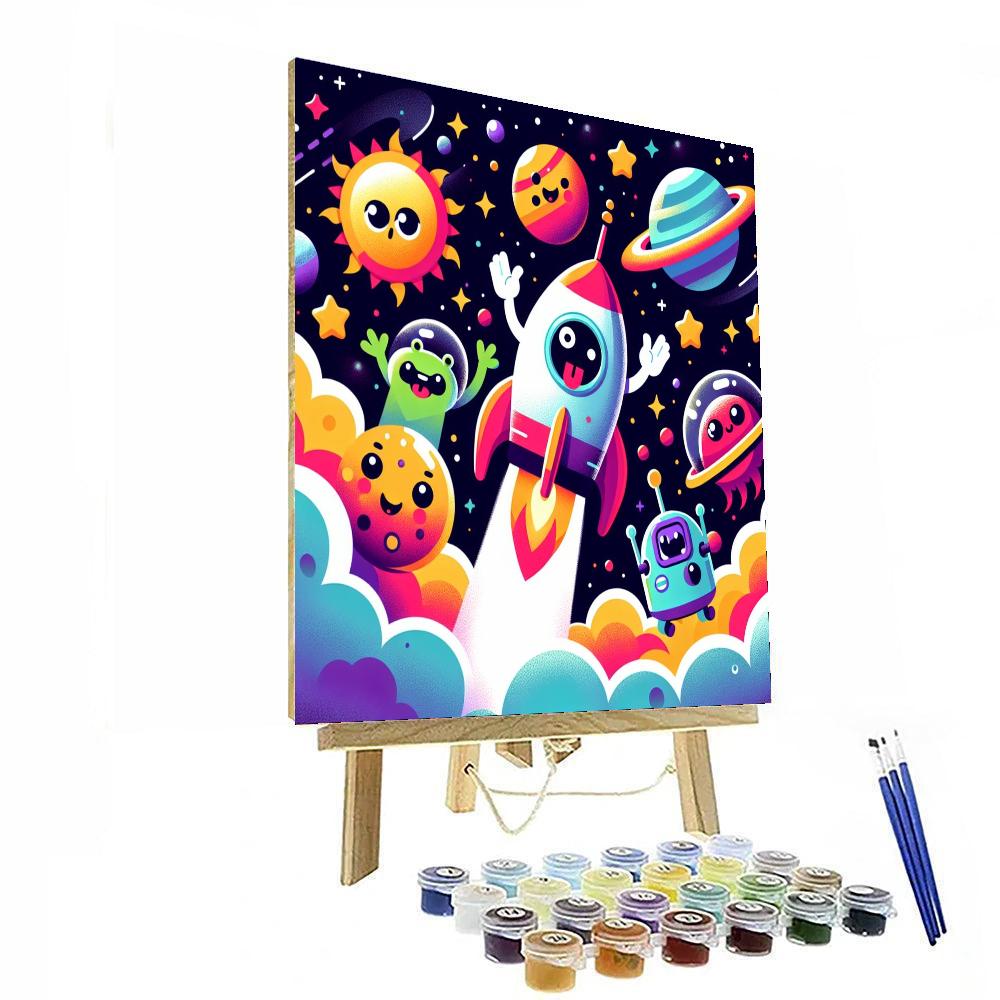 Fantasy Space Journey Painting Number Kit