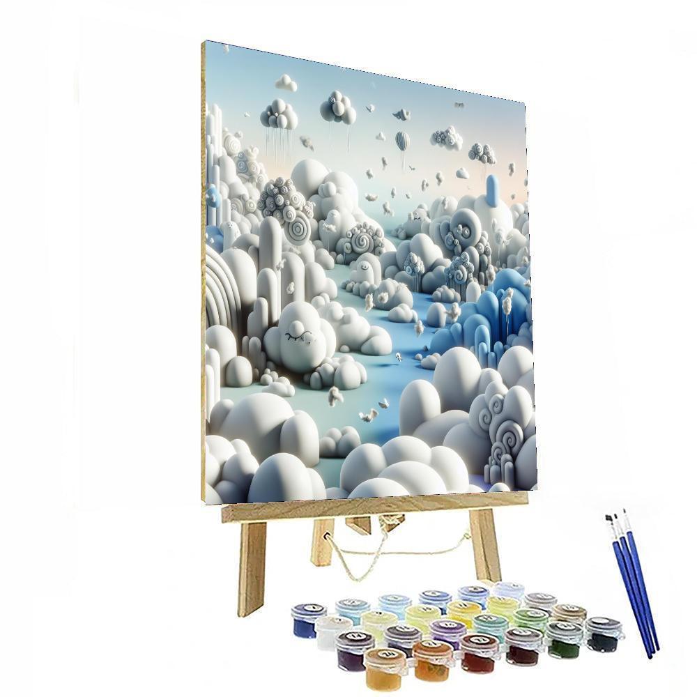 Dreamy Cloudland For Kids Numbered Painting Kits