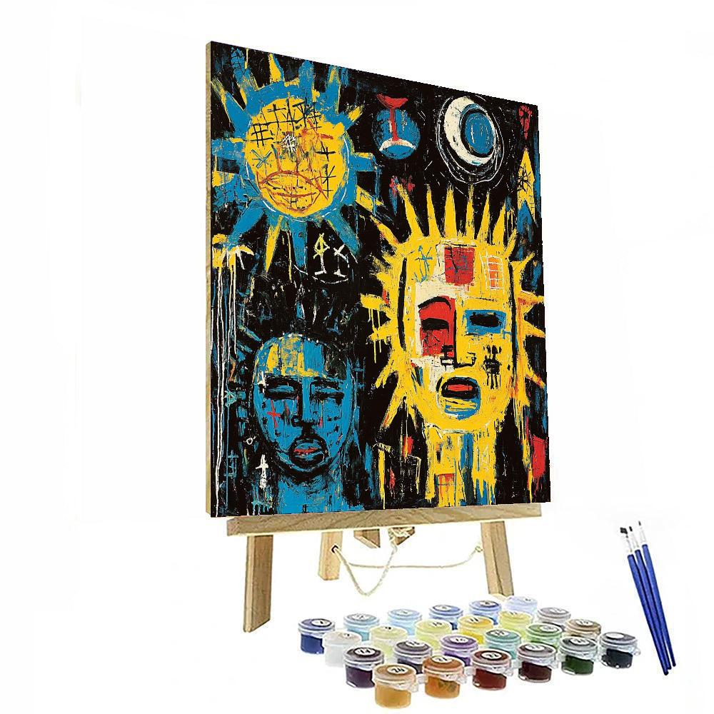 Jean-Michel Basquiat Inspired Whispers Of Culture  Paint By Numbers