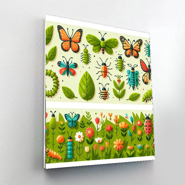 Backyard Bug Safari Paint By Color