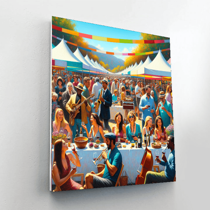 Palo Alto Art And Wine Festival Paint By Color