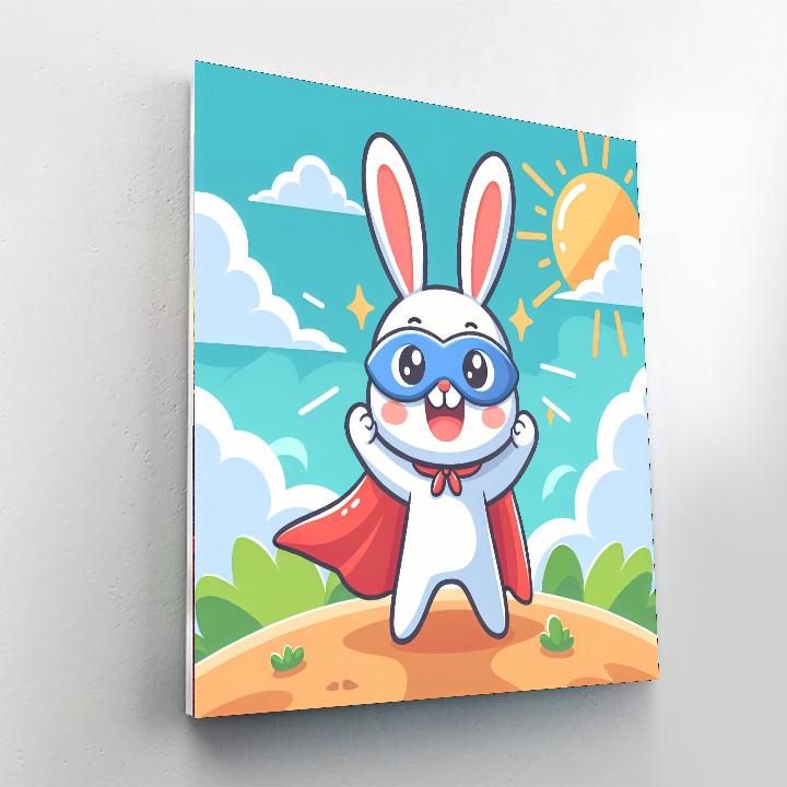 Brave Bunny Number Painting