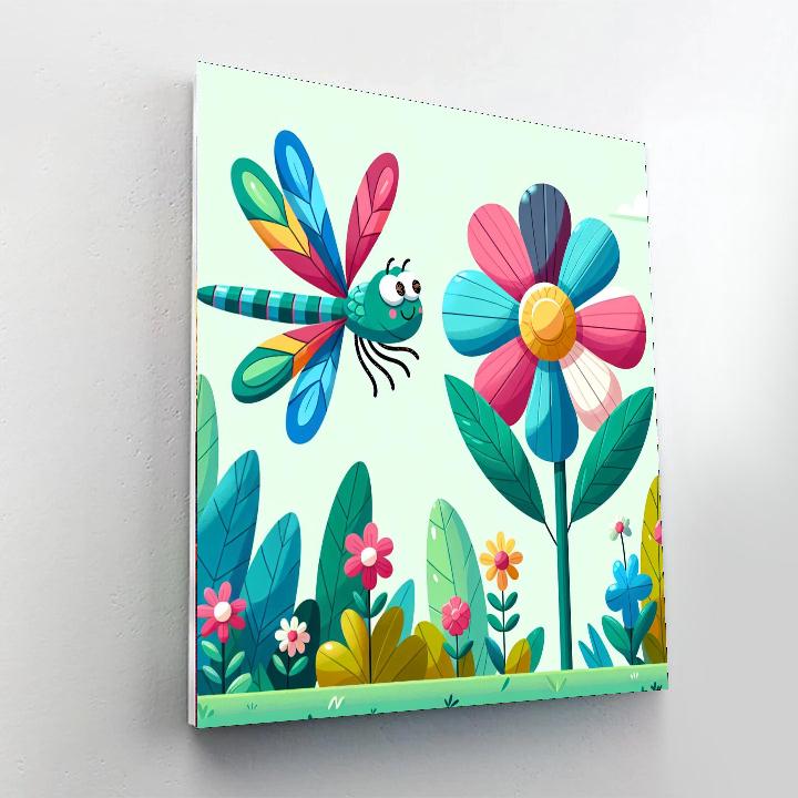 Doodle Dragonfly Painting By Numbers Kit
