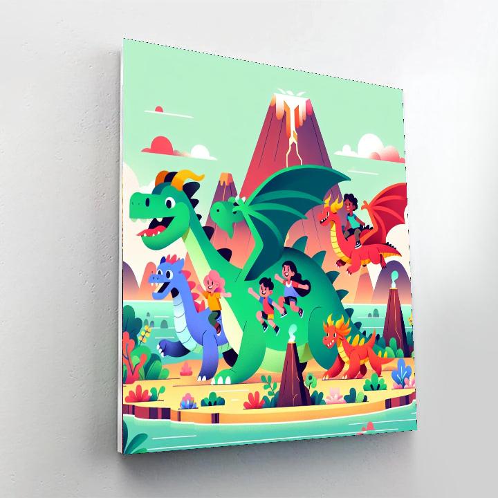 Dragon Island Exploration Paint By Number