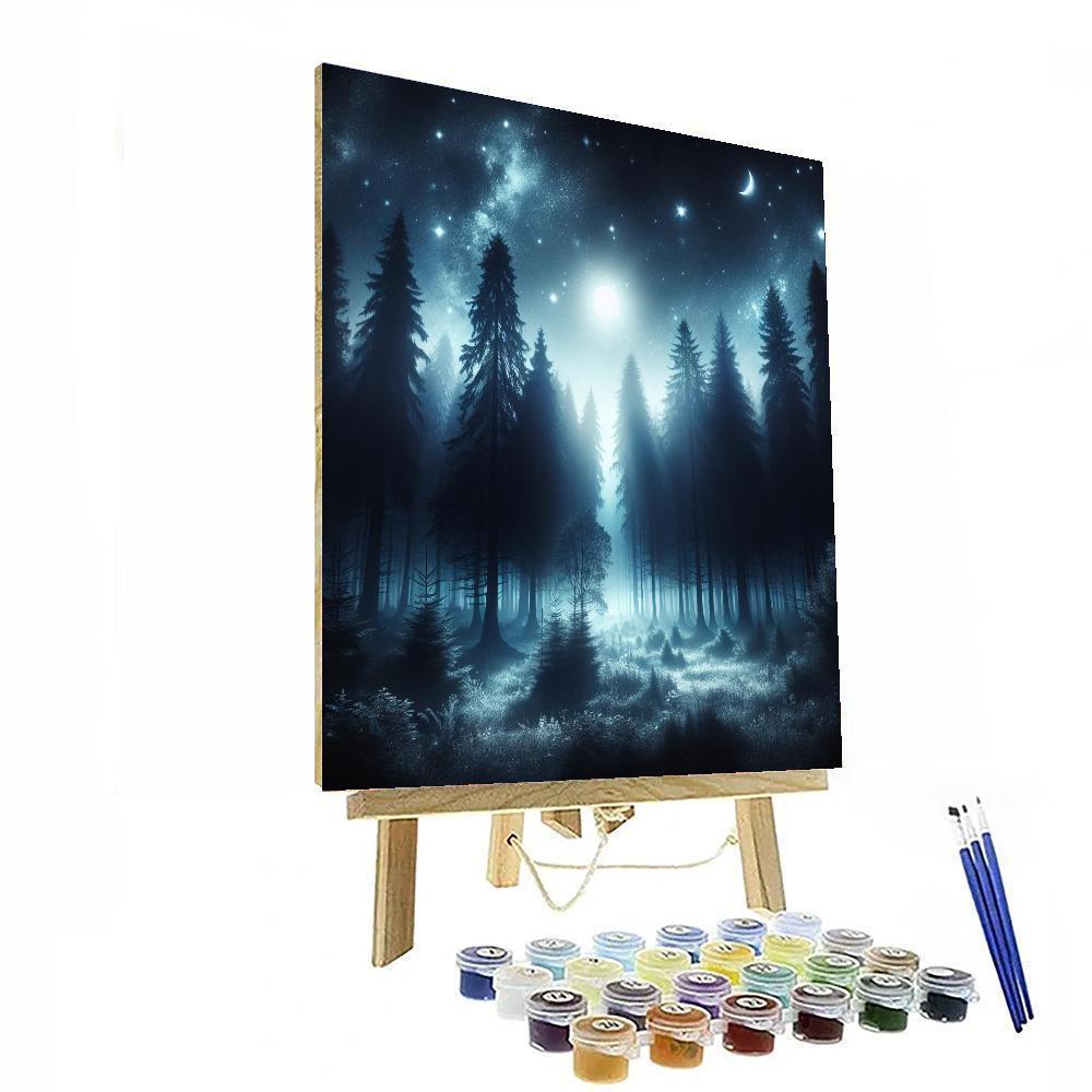 Midnight Forest Magic Painting Number Kit