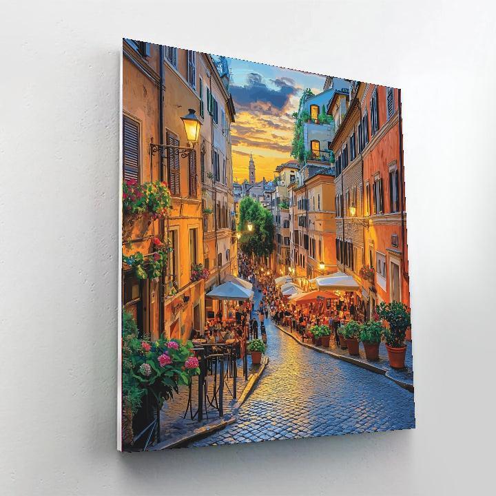 The Eternal City: Rome's Trastevere Painting Number Kit