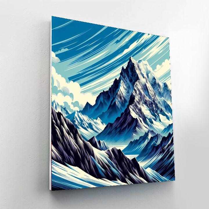 Adventurous Mountain Ascent DIY Paint By Numbers