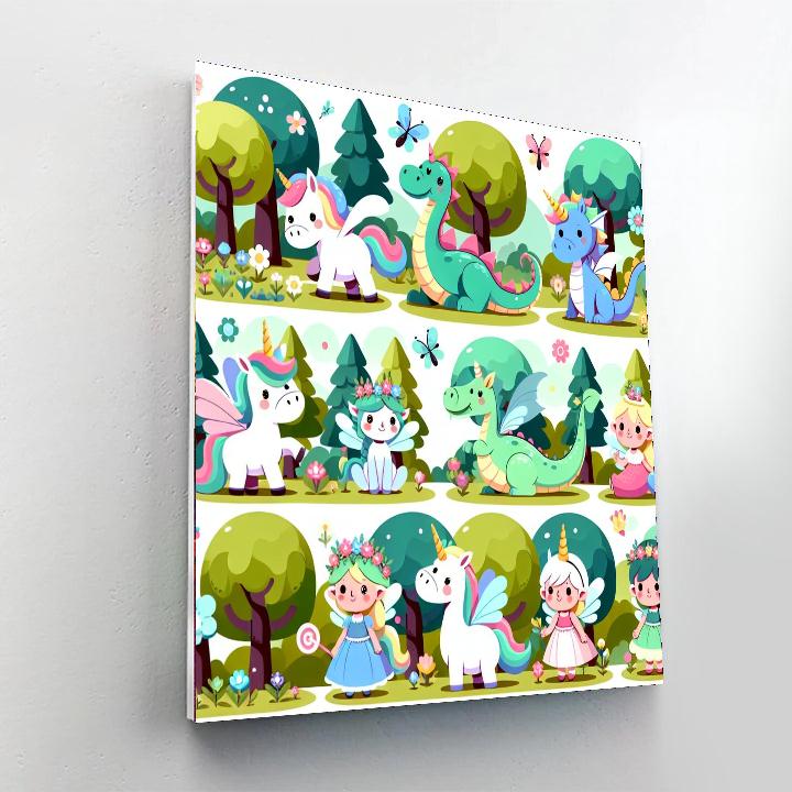 Fairytale Creatures Number Painting