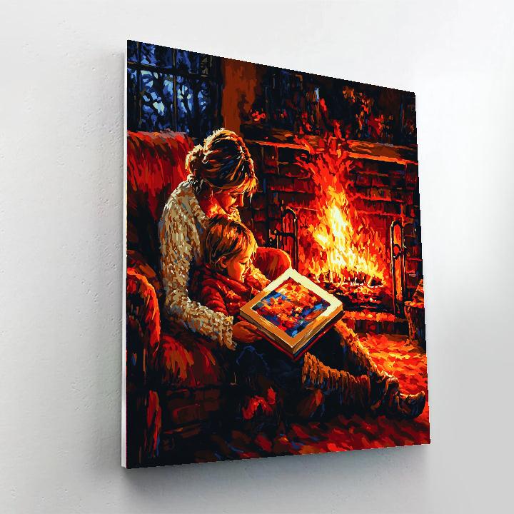 Tales By The Fireplace Paint By Numbers