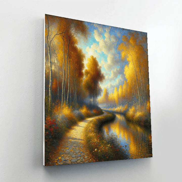 Breezy Autumn Pathway Painting Number Kit