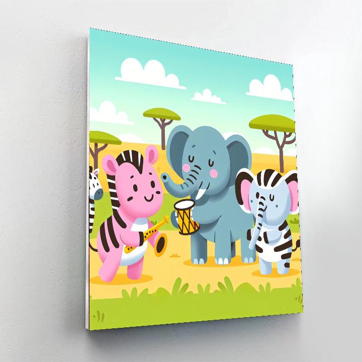 Serenade In The Serengeti Numbered Painting Kits