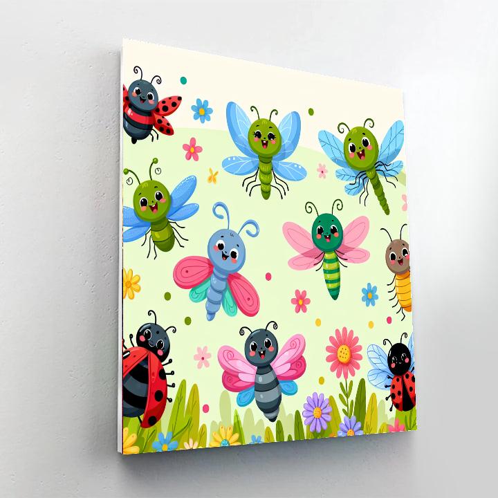 Artistic Insect World Paint By Numbers Art
