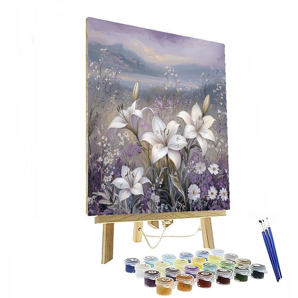 Leonardo Da Vinci Inspired Twilight Blossom Harmony  DIY Paint By Numbers