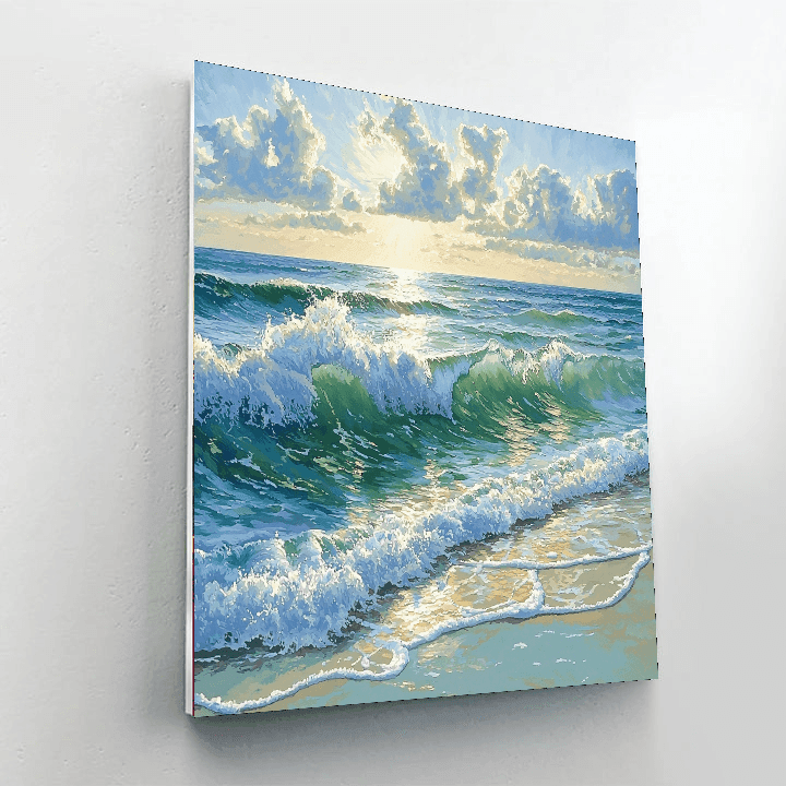 Claude Monet Inspired Ocean Dreams  DIY Paint By Numbers